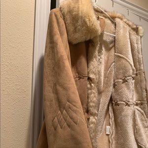 Suede Jacket and mitten